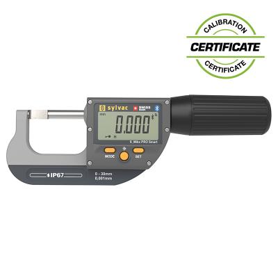 SYLVAC Digital Micrometer S_Mike PRO IP67 BT 95-130 mm m/knivblad til notmåling inkl. certifikat